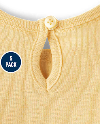 Baby Girls Floral Bodysuit 5-Pack