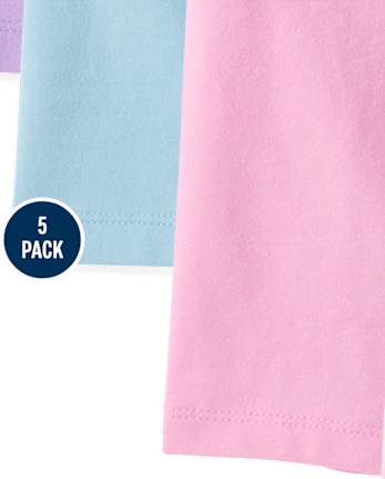 Girls Bike Shorts 5-Pack