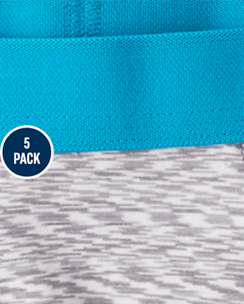 Boys Print Performance Boxer Brief Underwear 5-Pack