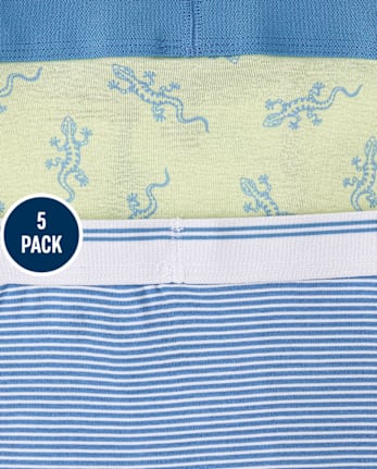 Boys Shark Boxer Brief Underwear 5-Pack