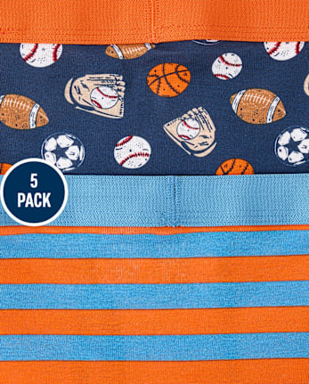 Lot de 5 boxers de sport pour garçons