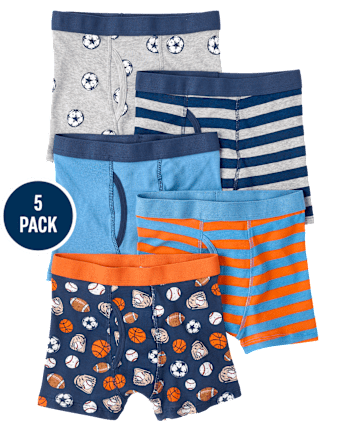 Lot de 5 boxers de sport pour garçons