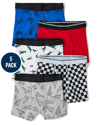 Lot de 5 boxers pour garçons gamers