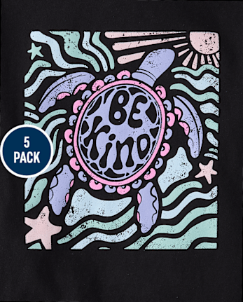 Girls Trend Graphic Tee 5-Pack