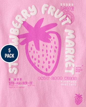 Girls Trend Graphic Tee 5-Pack