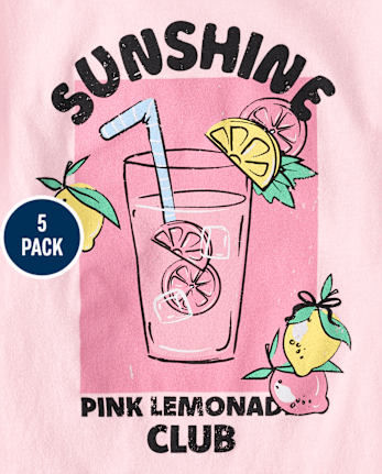 Girls Trend Graphic Tee 5-Pack