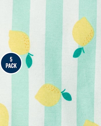 Baby Girls Lemon Bodysuit 5-Pack