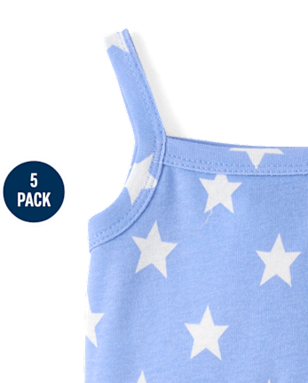 Baby Girls Coastal Bodysuit 5-Pack
