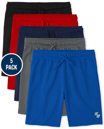 Boys Basketball Shorts 5-Pack