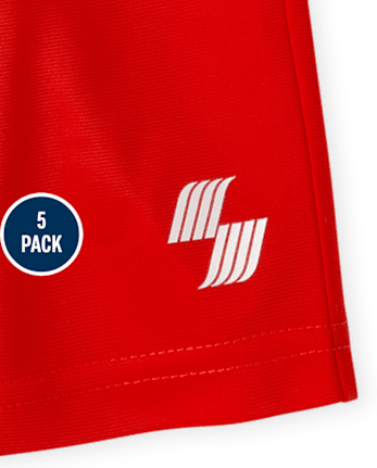 Paquete de 5 pantalones cortos de baloncesto para bebés y niños pequeños