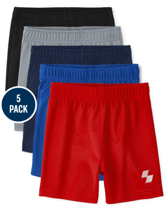 Baby And Toddler Boys Basketball Shorts 5-Pack