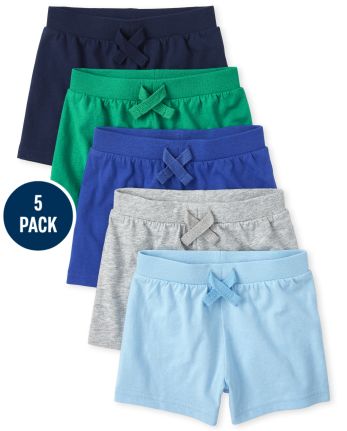 Pack HUAER& Baby Boys Summer Knit Shorts 2