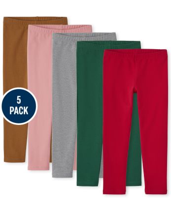Girls Leggings 5-Pack