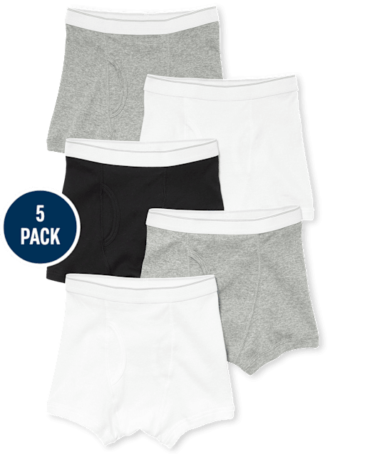 Boys Boxer Brief Underwear 5-Pack