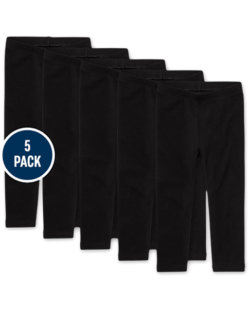 Toddler Girls Leggings 5-Pack