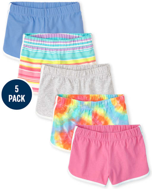 Girls Dolphin Shorts 5-Pack