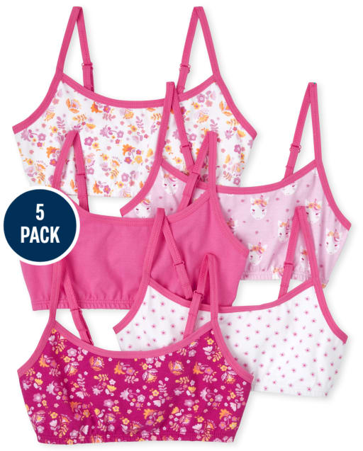 Lot de 5 bralettes licorne pour fille