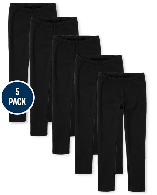 Girls Leggings 5-Pack - Plus