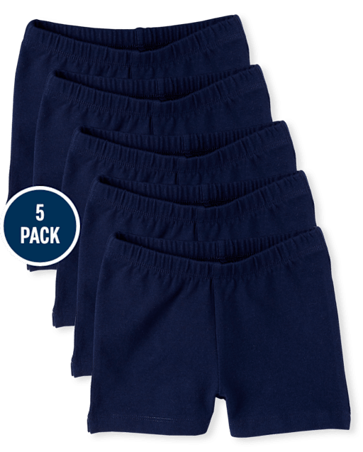 Girls Cartwheel Shorts 5-Pack - Plus