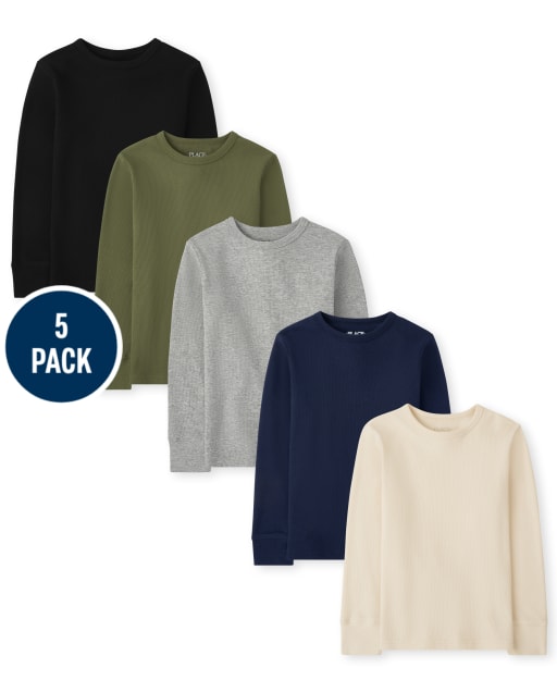 Lot de 5 hauts thermiques pour garçon