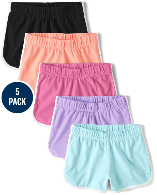 Girls Dolphin Shorts 5-Packs