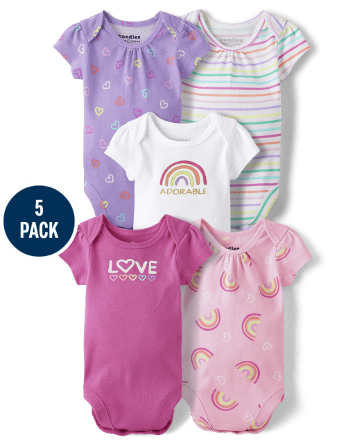 Baby Girl Multipack Bodysuits The Children's Place Free Shipping*