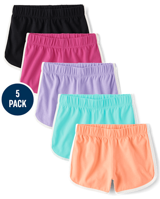 Girls Dolphin Shorts 5-Pack