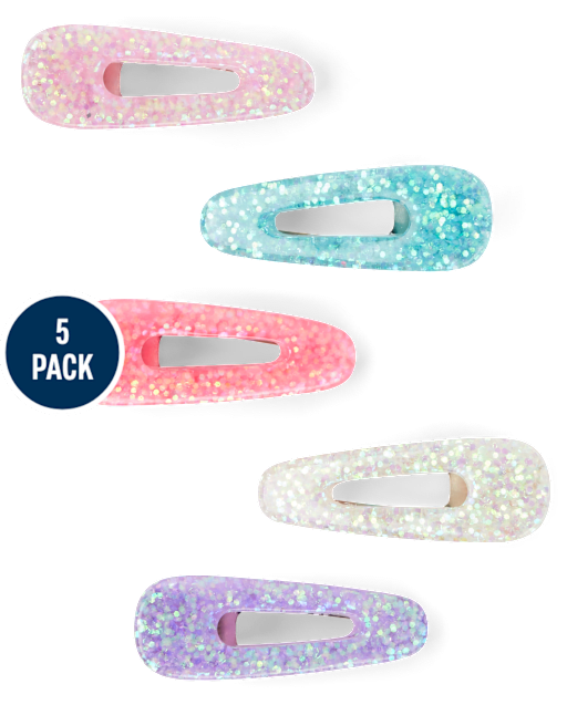 Lot de 5 pinces à cheveux Scintillant Fille