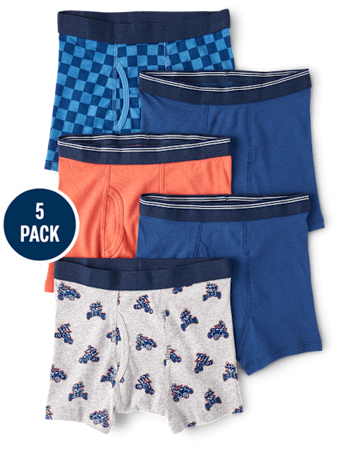 Boys Skateboard Boxer Brief Underwear 5-Pack