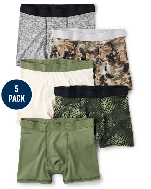 Lot de 5 boxers camouflage pour garçons