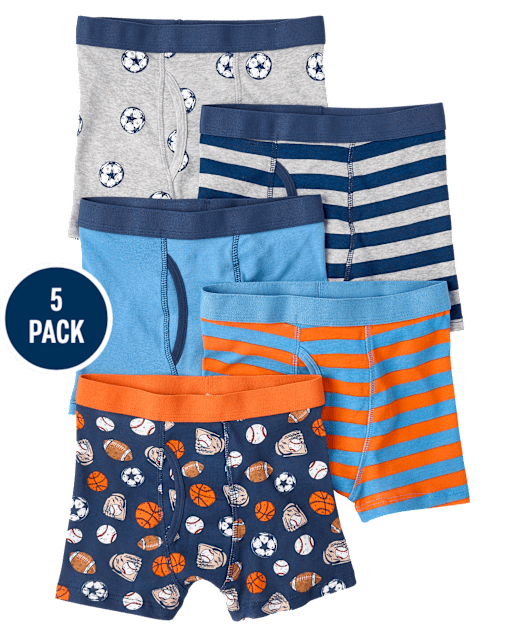Lot de 5 boxers de sport pour garçons