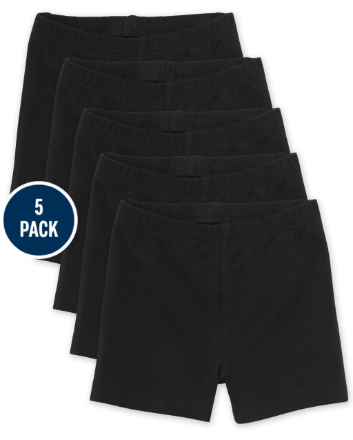 Toddler Girls Knit Cartwheel Shorts 5-Pack