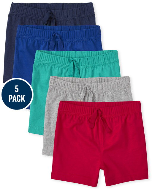 Baby Boys Knit Shorts 5-Pack