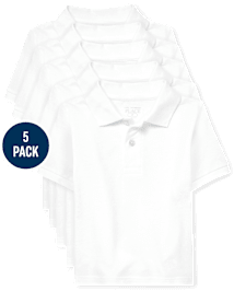 Toddler Uniform Pique Polo 5-Pack