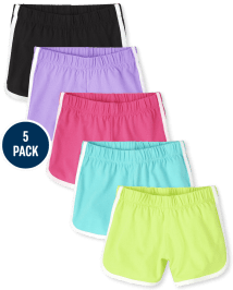 Girls Dolphin Shorts 5-Pack