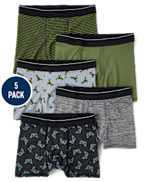 Boys Gamer Performance Boxer Briefs 5-Pack