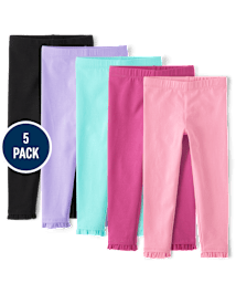 tout-petit, fille Leggings à volants 5-Pack
