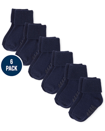 Baby And Toddler Triple Roll Socks 6-Pack