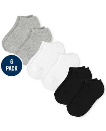 Unisex Kids Ankle Socks 6-Pack