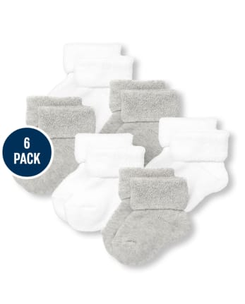 Unisex Baby Turn Cuff Socks 6-Pack