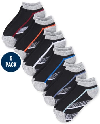 Paquete de 6 calcetines tobilleros deportivos para niños