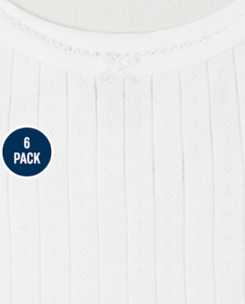 Girls Picot Trim Cami 6-Pack