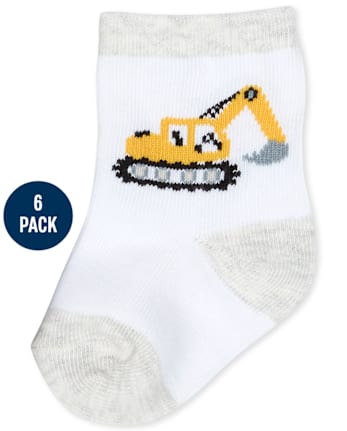 Calcetines midi Truck para bebé niño, paquete de 6