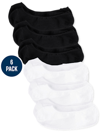 Lot de 6 paires de chaussettes invisibles pour filles
