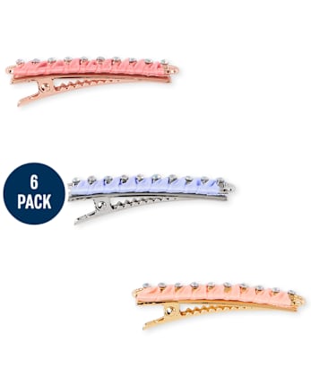 Girls Sparkle Hair Clip 6-Pack