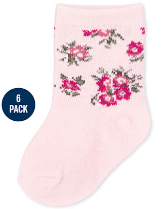 Baby Girls Butterfly Midi Socks 6-Pack