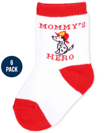 Baby Boys Rescue Midi Socks 6-Pack