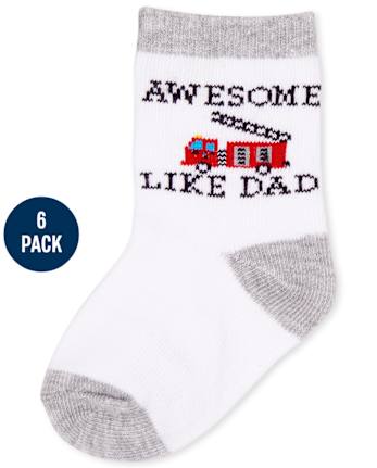 Baby Boys Rescue Midi Socks 6-Pack