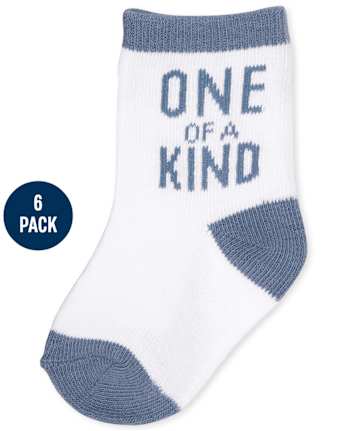 Lot de 6 chaussettes mi-longues motif dinosaure pour bébé garçon