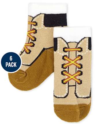 Pack de 6 pares de calcetines midi para bebé niño